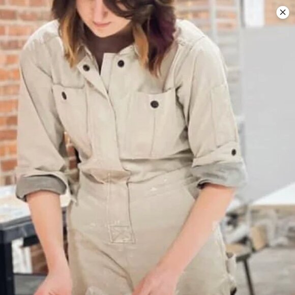 Patagonia Women’s Shop Coveralls in Pumice - Picture 8 of 11